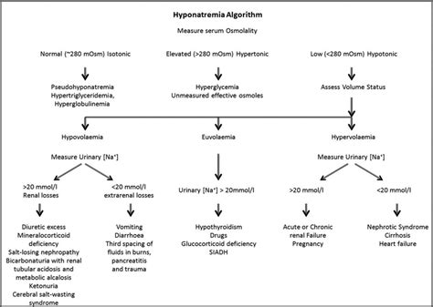 FIGURE 1. Diagnostic algorithm of hyponatremia. Modified scheme. 3 ...