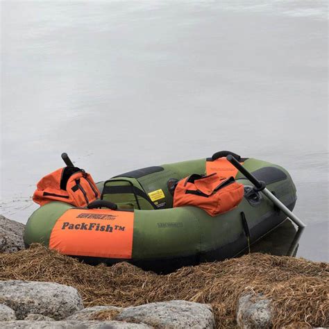 Sea Eagle PackFish7 Deluxe Frameless Inflatable Angler Kayak Fishing Boat, Green | eBay