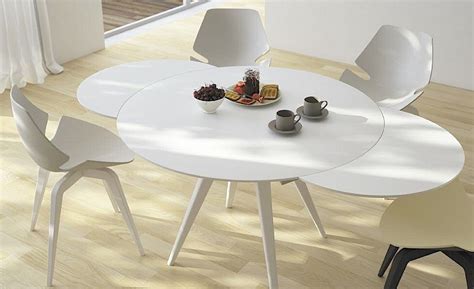 Mesa de cocina redonda y extensible :: Imágenes y fotos