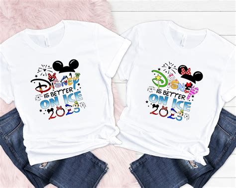 Disney is Better on Ice 2023 Shirt, Mickey and Minnie on Ice Family Matching Shirt, Disney Group ...