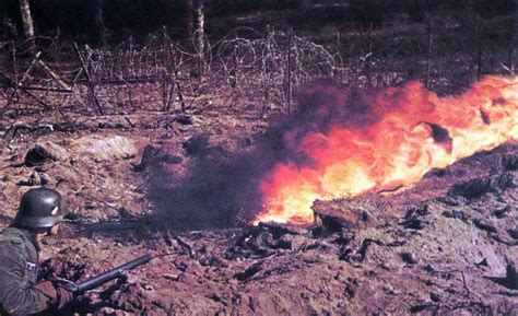 Third Reich Color Pictures: Flammenwerfer (German Flamethrowers)