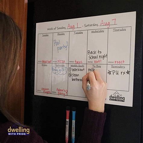 Magnetic Whiteboard for Refrigerator – Magnetic Dry Erase Board – Dwelling with Pride