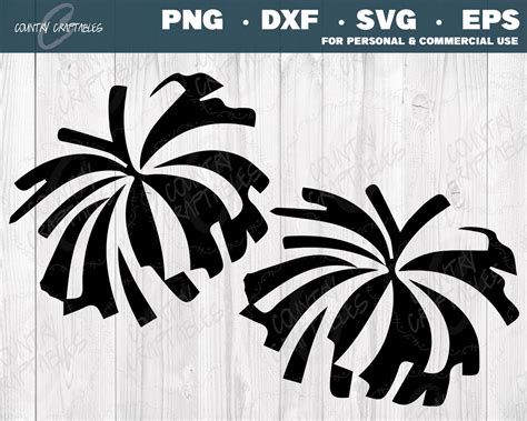 Cheer SVG Pom Poms Svg Cheer Clip Art Cheerleader Svg - Etsy Finland