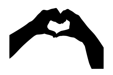 Free Heart Hands Silhouette, Download Free Heart Hands Silhouette png images, Free ClipArts on ...