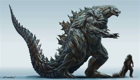 Size of godzilla (2014) vs godzilla earth | Godzilla, Kaiju monsters ...