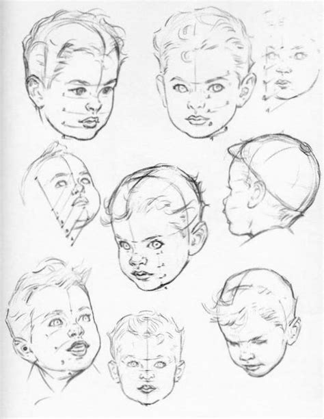 How to Draw Baby and Toddlers Heads in The Correct Proportions – Drawing Babies – How to Draw ...