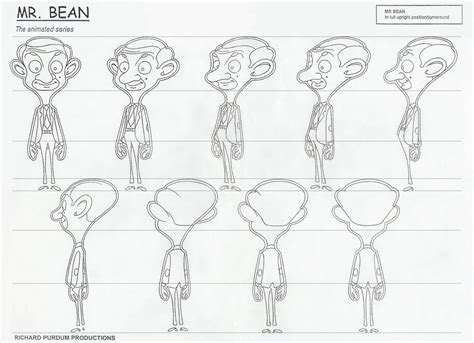 Mr.Bean – Model Sheets | Traditional Animation