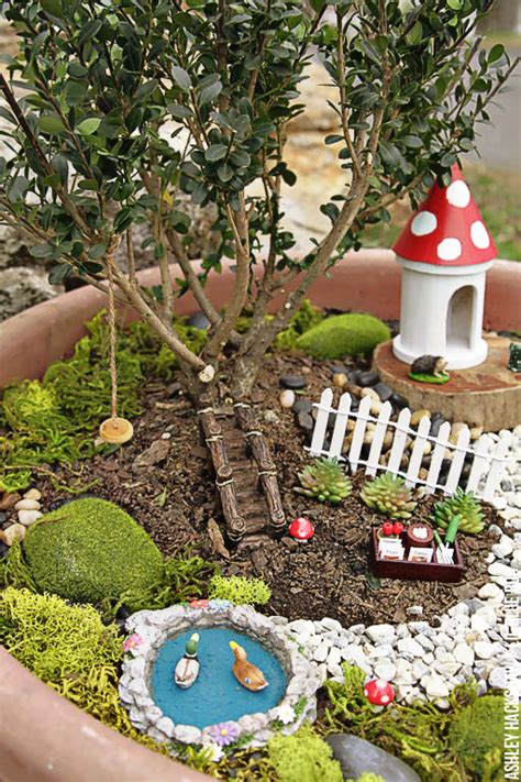 Fairy Garden Ideas - How to make a Bonsai Tree Fairy Garden