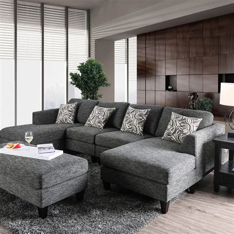 Modern Grey Sectional Sofa