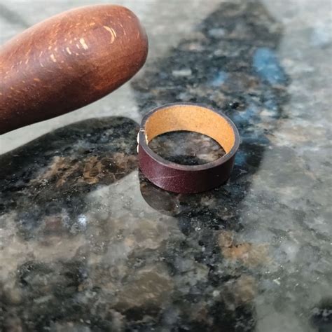 Leather Ring - Etsy