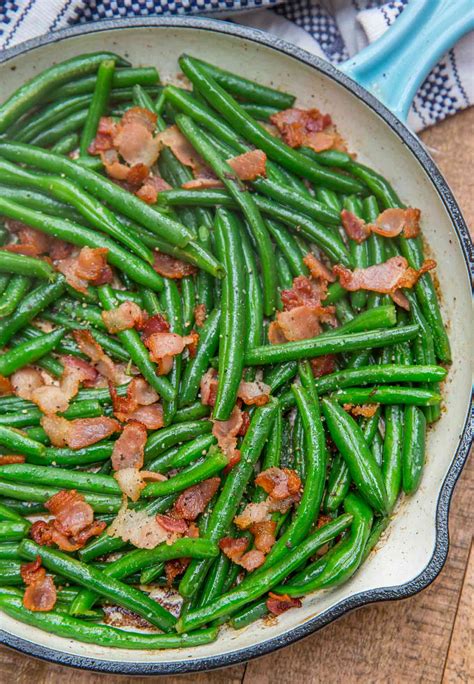 Green Beans with Bacon - Dinner, then Dessert