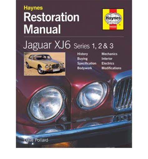 Jaguar XJ6 Restoration Manual - australia workshop car manuals,repair books,information ...