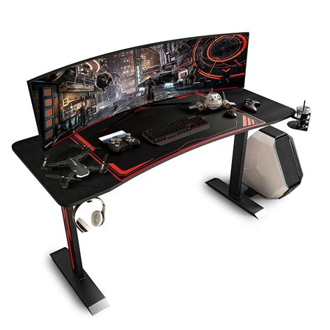 Buy max63 Inch Gaming Desk, Heavy-Duty Gaming Computer Table with ...