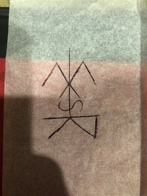 My first attempt at sigil magic. Any advice for a novice? : r/occult