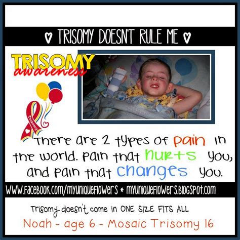 My Unique Flowers: Trisomy Awareness - Hurt (day 28)