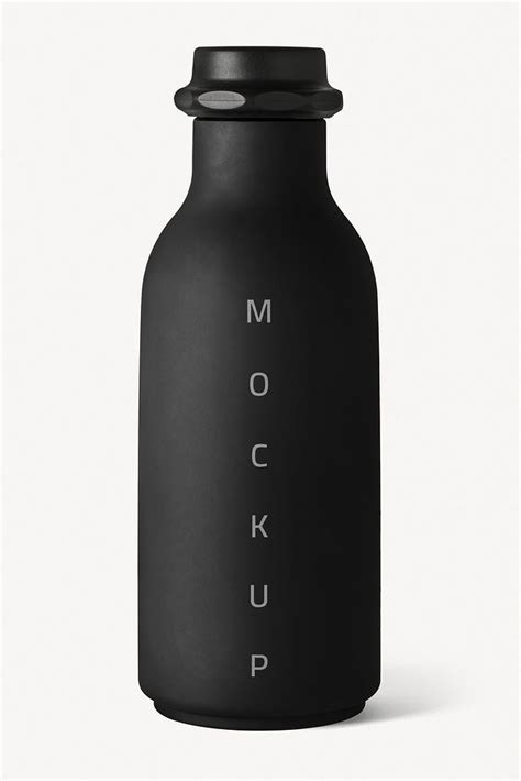 Black reusable water bottle mockup | Premium PSD Mockup - rawpixel