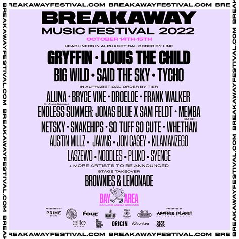 Breakaway Music Festival Announces California Event This Fall