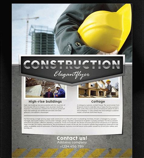 Contractor Flyer Template - 23+ Free & Premium Designs Download