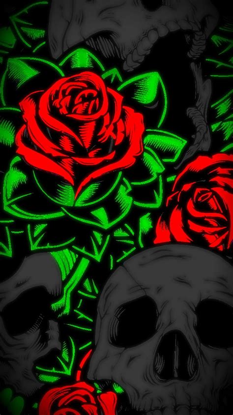 720P free download | Rose skulls, roses, HD phone wallpaper | Peakpx