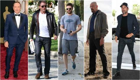 Hollywood males: tall actors from 5’7.3" (171 cm) to 5’10.8" (180 cm)