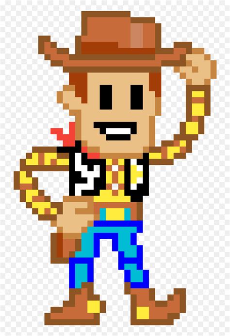 Sheriff Woody Clipart , Png Download - Minecraft Toy Story Pixel Art, Transparent Png - vhv