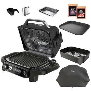 Ninja Woodfire Electric Outdoor Grill, Smoker, & Griddle | Costco