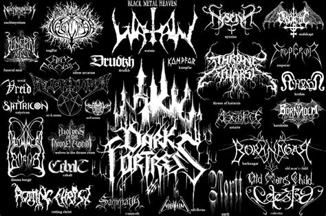 May the devil take us...: Black Metal Logos