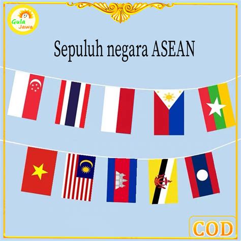 Jual 20 bendera Bendera Negara Asean Bendera Asean | Shopee Indonesia