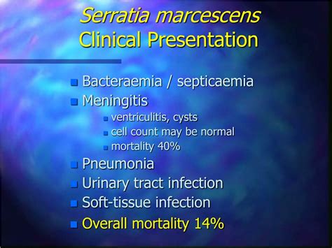 PPT - Serratia marcescens and Neonatal Infections PowerPoint ...