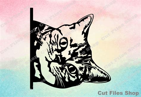 Cat for cricut, cat svg, cat art, custom cat portrait, svg for cricut ...