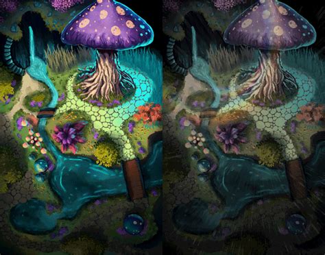 Mushroom Forest Phased Battle Map — Domille's Wondrous Works