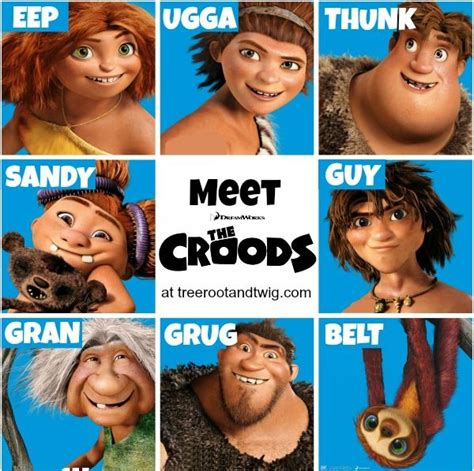 Meet THE CROODS. A little about each character from the new 3D family film from DreamWorks ...