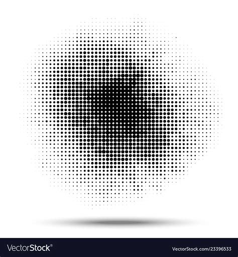 Halftone circle pattern grunge spot halftone dots Vector Image