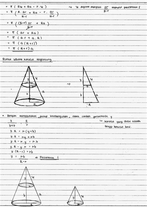 PEMBUKTIAN RUMUS KERUCUT TERPANCUNG - MATEMATIKA