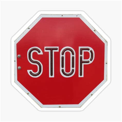 "school bus stop sign" Sticker for Sale by bravoalpha | Redbubble