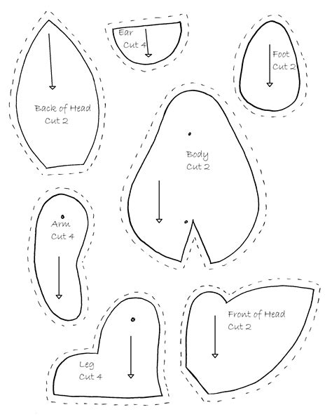 10 Adorable Teddy Bear Sewing Patterns - Free Teddy Bear Patterns Printable | Free Printable A to Z