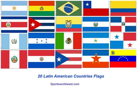 Hispanic Country Flags Printable