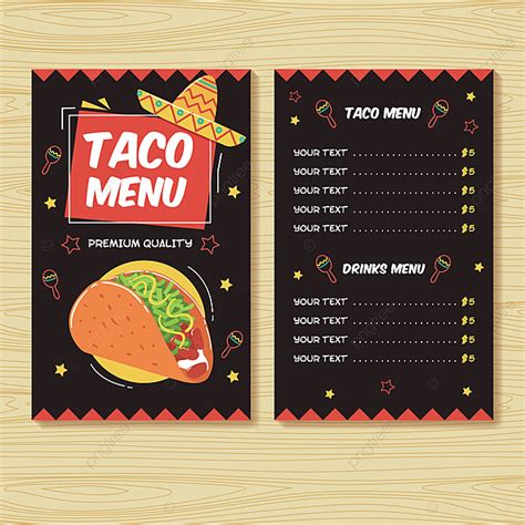 Taco Menu Template