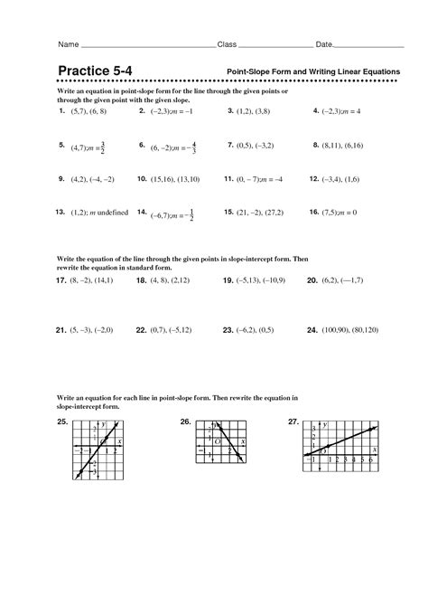 Point Slope Form Worksheet 8 Various Ways To Do Point Slope Form ...