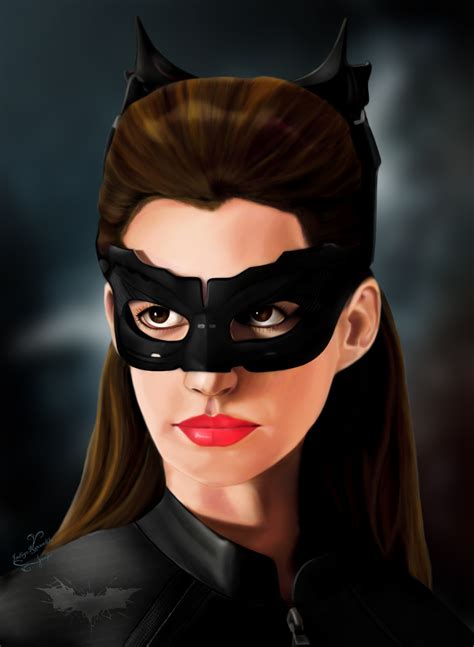 Anne Hathaway as Selina Kyle/Catwoman by IndigoRavenlily on DeviantArt