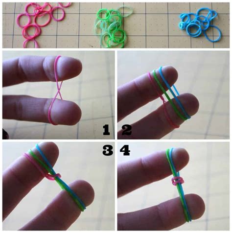 rubber band bracelets without the loom! - A girl and a glue gun