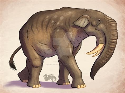 Paleovember 2022, Deinotherium by DevinQuigleyArt on DeviantArt