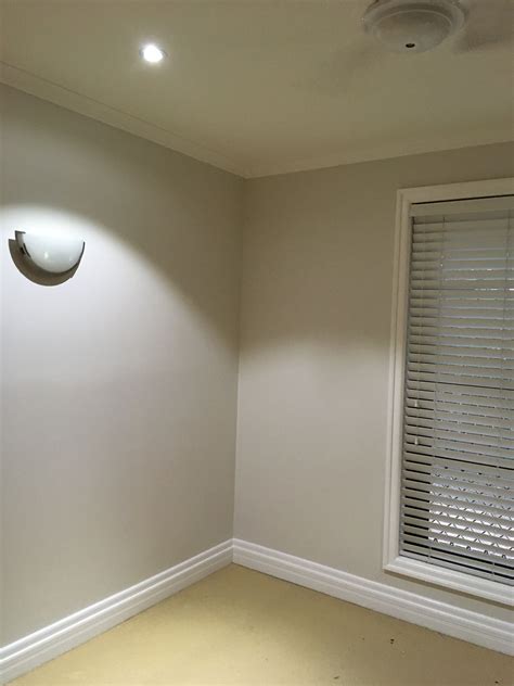 Bedroom 2 Reno Walls Dulux Grey Pebble Quarter. Trim Vivid White | Dulux paint colours grey ...