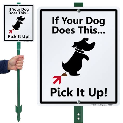 Humorous Dog Poop Signs - Funny Dog Poop Signs (from $5)