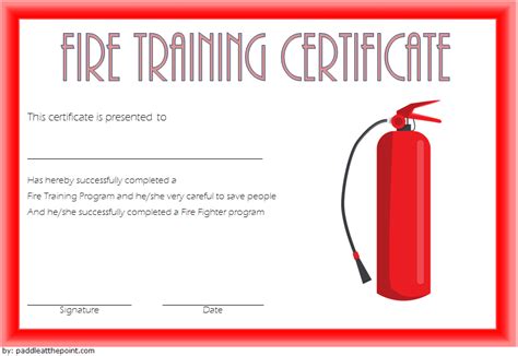 Firefighter Training Certificate Template - 10+ Updated 2019