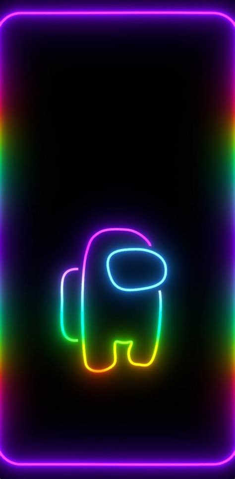 Neon Among Us Wallpapers - Top Free Neon Among Us Backgrounds - WallpaperAccess