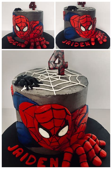 Spider-Man Cake by Cake Dust Custom Sweets | Spiderman cake, Spiderman ...