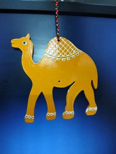 Golden Wooden Elephant Wall Hanging, For Decoration, Size: 13 Inches at Rs 95/piece in Jaipur