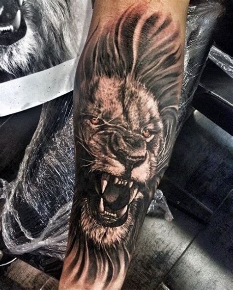 Lion Tattoo On Arm