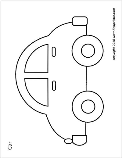 Car Outline Coloring Pages